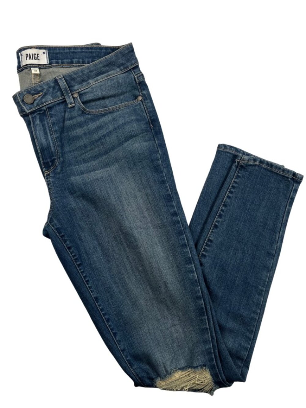 PAIGE Verdugo Ultra Skinny Jeans Distressed Knee Size 31  eBay Title